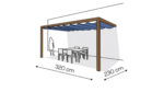 Pergola aluminiowa PS2 230 x 320 cm - Zamówienie indywidualne