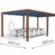 Pergola aluminiowa PW 400 x 520 cm  Zamowienie indywidualne