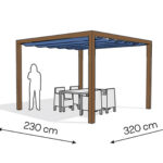 Pergola aluminiowa PW 230 x 320 cm Zamowienie indywidualne
