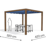 Pergola aluminiowa PW 320 x 420 cm Zamowienie indywidualne