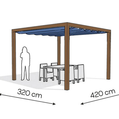 Pergola aluminiowa PW 320 x 420 cm  Zamowienie indywidualne