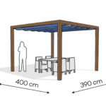 Pergola aluminiowa PW 400 x 390 cm Zamowienie indywidualne