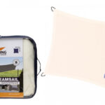 Zagiel wodoodporny kwadrat 5 x 5 m kolor Kremowy