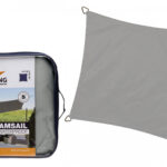 Zagiel wodoodporny kwadrat 5 x 5 m kolor Szary