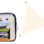 Zagiel wodoodporny trojkat 4 x 4 x 4 m kolor Kremowy