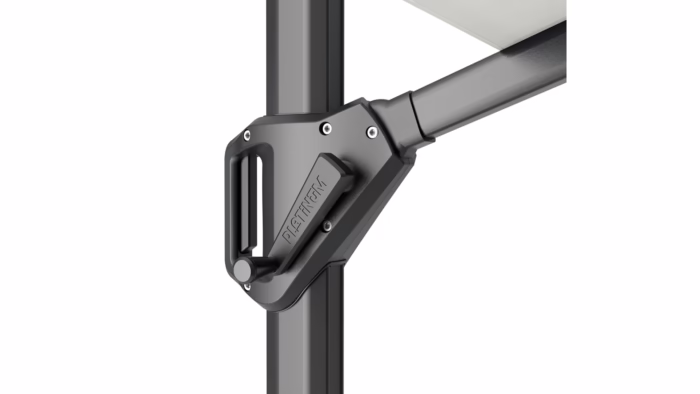 Parasol ogrodowy CHALLENGER T¹ PREMIUM - kolor stelażu: Anthracite - kolor: Champagne - 4 x 3 m - obrazek 4