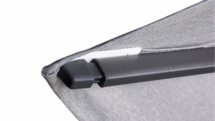 Parasol ogrodowy CHALLENGER T¹ PREMIUM - kolor stelażu: Anthracite - kolor: Champagne - 4 x 3 m - obrazek 5