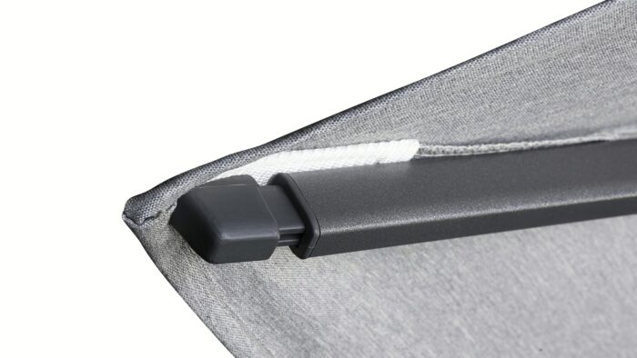 Parasol ogrodowy CHALLENGER T² PREMIUM - kolor stelażu: Anthracite - kolor: Champagne - 3,5 x 2,6 m - obrazek 6