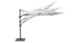 Parasol ogrodowy CHALLENGER T¹ PREMIUM - kolor stelażu: Anthracite - kolor: Champagne - 4 x 3 m - obrazek 8