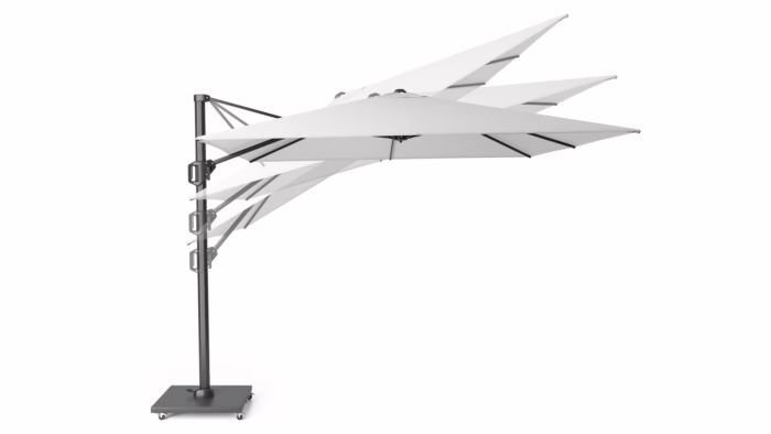 Parasol ogrodowy CHALLENGER T¹ PREMIUM - kolor stelażu: Anthracite - kolor: Champagne - 4 x 3 m - obrazek 8