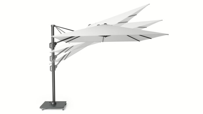 Parasol ogrodowy CHALLENGER T¹ PREMIUM - kolor stelażu: Anthracite - kolor: Champagne - 4 x 3 m - obrazek 8