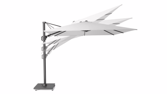 Parasol ogrodowy CHALLENGER T² PREMIUM - kolor stelażu: Anthracite - kolor: Champagne - 3,5 x 2,6 m - obrazek 10