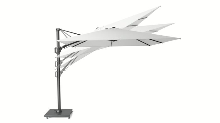 Parasol ogrodowy CHALLENGER T² PREMIUM - kolor stelażu: Anthracite - kolor: Champagne - 3,5 x 2,6 m - obrazek 10