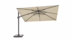 Parasol ogrodowy CHALLENGER T² PREMIUM - kolor stelażu: Anthracite - kolor: Champagne - 3,5 x 2,6 m - obrazek 3