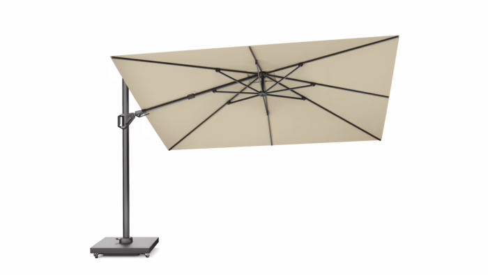 Parasol ogrodowy CHALLENGER T² PREMIUM - kolor stelażu: Anthracite - kolor: Champagne - 3,5 x 2,6 m - obrazek 3