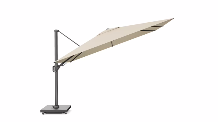 Parasol ogrodowy CHALLENGER T² PREMIUM - kolor stelażu: Anthracite - kolor: Champagne - 3,5 x 2,6 m - obrazek 2