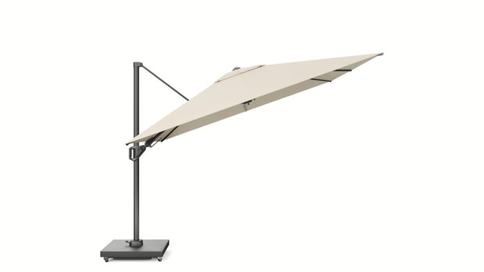 Parasol ogrodowy CHALLENGER T² PREMIUM - kolor stelażu: Anthracite - kolor: Champagne - 3 x 3 m - obrazek 3