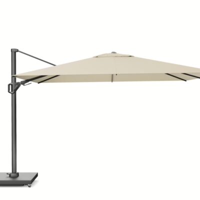 Parasol ogrodowy CHALLENGER T² PREMIUM - kolor stelażu: Anthracite - kolor: Champagne - 3,5 x 2,6 m