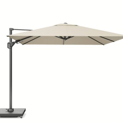 Parasol ogrodowy CHALLENGER T² PREMIUM - kolor stelażu: Anthracite - kolor: Champagne - 3 x 3 m