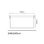 Roleta pionowa 2,48 x 2,4 m kolor Szarobeżowy - obrazek 4