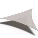 Żagiel – trójkąt 5 x 5 x 5 m kolor Szarobeżowy