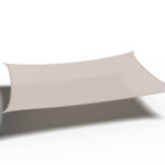 Żagiel – prostokąt 3 x 4 m kolor Szarobeżowy