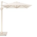 Parasol ogrodowy VOYAGER T¹ - kolor stelażu: Sandstone - kolor: Ivory - 3 x 2 m