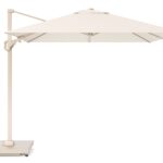 Parasol ogrodowy VOYAGER T² - kolor stelażu: Sandstone - kolor: Ivory - 2,7 x 2,7 m