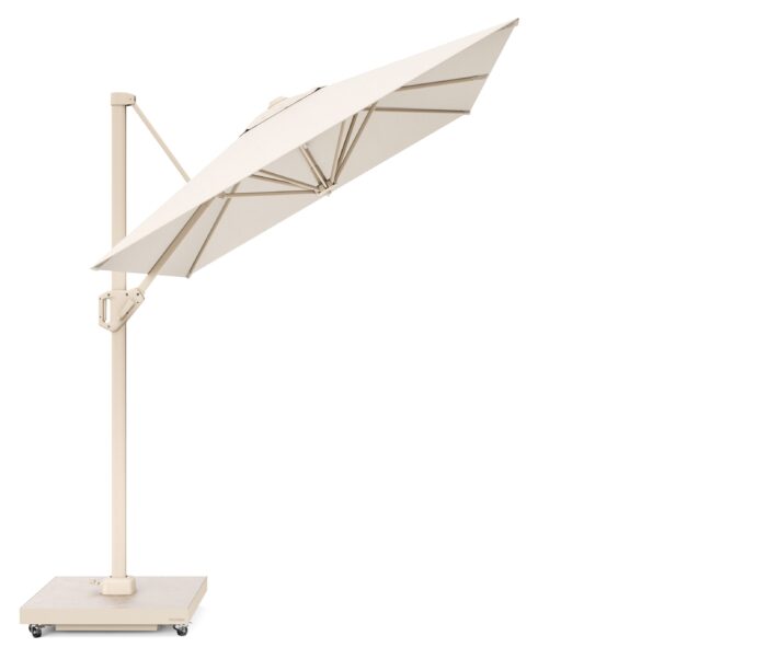 Parasol ogrodowy VOYAGER T¹ - kolor stelażu: Sandstone - kolor: Ivory - 3 x 2 m - obrazek 2