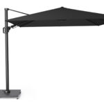 Parasol ogrodowy CHALLENGER T¹ PREMIUM - kolor stelażu: Matt Black - kolor: Jet Black - 3 x 3 m