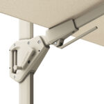 Parasol ogrodowy CHALLENGER T² PREMIUM - kolor stelażu: Sandstone - kolor: Champagne - 3 x 3 m - obrazek 6