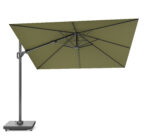 Parasol ogrodowy CHALLENGER T² PREMIUM - kolor stelażu: Anthracite - kolor: Lush green - 3 x 3 m - obrazek 3