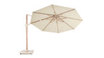 Parasol ogrodowy CHALLENGER T² PREMIUM - kolor stelażu: Teak - kolor: Champagne - Ø 3,5 m - obrazek 3