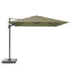Parasol ogrodowy CHALLENGER T² PREMIUM - kolor stelażu: Anthracite - kolor: Lush green - 3 x 3 m