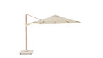 Parasol ogrodowy CHALLENGER T² PREMIUM - kolor stelażu: Teak - kolor: Champagne - Ø 3,5 m