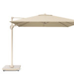 Parasol ogrodowy CHALLENGER T² PREMIUM - kolor stelażu: Sandstone - kolor: Champagne - 3 x 3 m