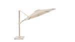 Parasol ogrodowy CHALLENGER T² PREMIUM - kolor stelażu: Teak - kolor: Champagne - Ø 3,5 m - obrazek 2