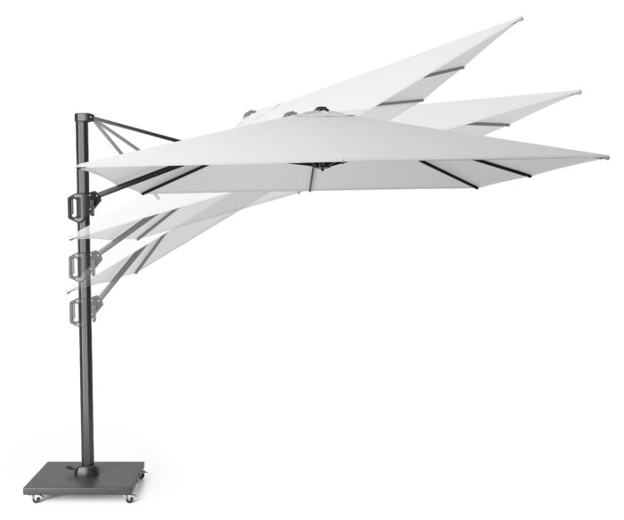 Parasol ogrodowy CHALLENGER T¹ PREMIUM - kolor stelażu: Sandstone -kolor: Champagne - 4 x 3 m - obrazek 6