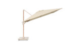 Parasol ogrodowy CHALLENGER T² PREMIUM - kolor stelażu: Teak - kolor: Champagne - 3 x 3 m - obrazek 2