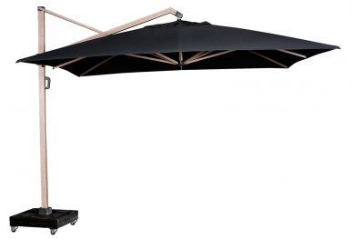 Parasol ogrodowy ICON T  kolor stelazu Oak  kolor Feded black  35 x 35 m