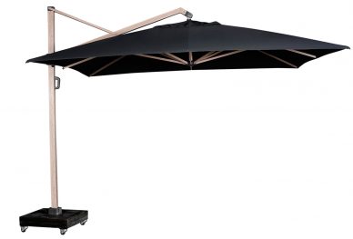 Parasol ogrodowy ICON T  kolor stelazu Oak  kolor Feded black  4 x 3 m