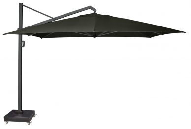 Parasol ogrodowy ICON T  kolor stelazu Anthracite  kolor Feded black  4 x 3 m