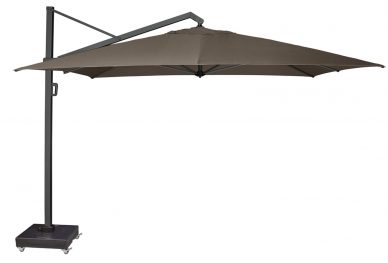 Parasol ogrodowy ICON T  kolor stelazu Anthracite  kolor Havana  4 x 3 m