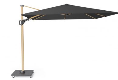 Parasol ogrodowy CHALLENGER T PREMIUM  kolor stelazu Oak  kolor Feded black  3 x 3 m