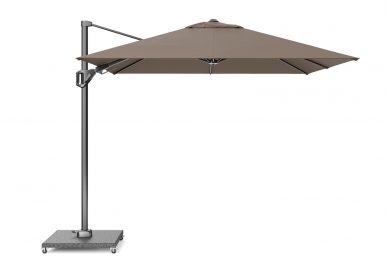 Parasol ogrodowy VOYAGER T PREMIUM  kolor stelazu Anthracite  kolor Havana  27 x 27 m